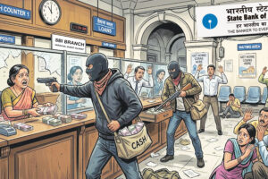 SBI Bank Robbery: एसबीआई बैंक में 50 लाख की लूट